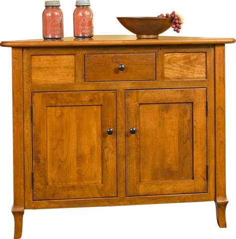 Jacob Martin Corner Buffet Cabinet from DutchCrafters Amish Furniture