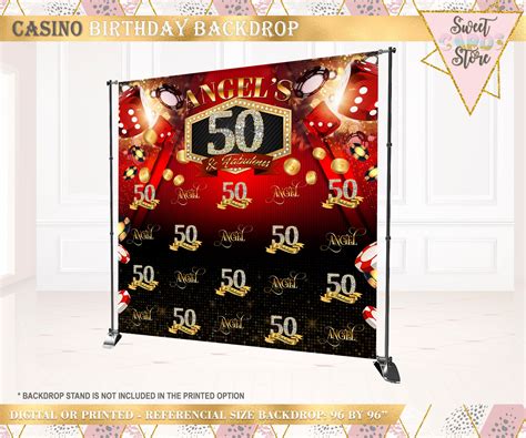 Casino Step and Repeat Backdrop. Casino Party Backdrop Casino - Etsy UK