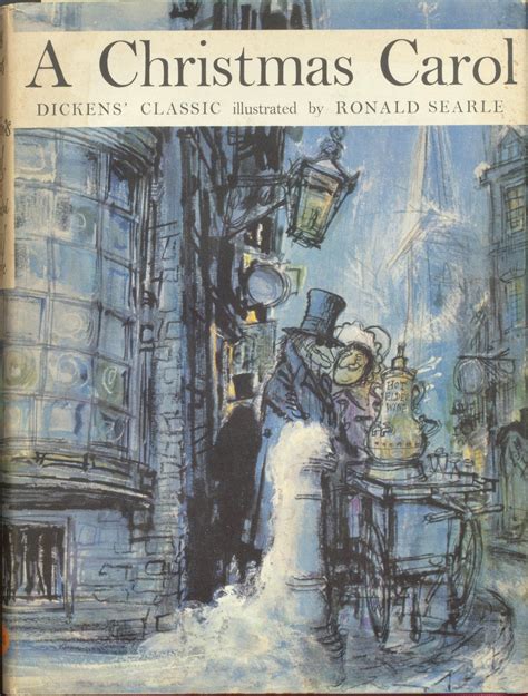 Cover by Ronald Searle for A Christmas Carol | Christmas carol charles ...