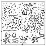 Vector Sea life coloring Page For Kids And Adult Illustration Art  sketch template