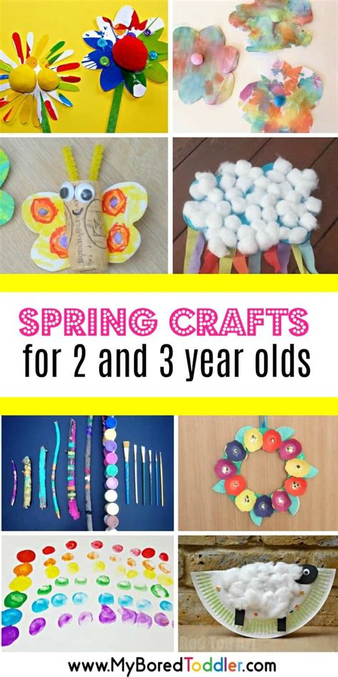 Spring Crafts for 2 and 3 year olds - My Bored Toddler