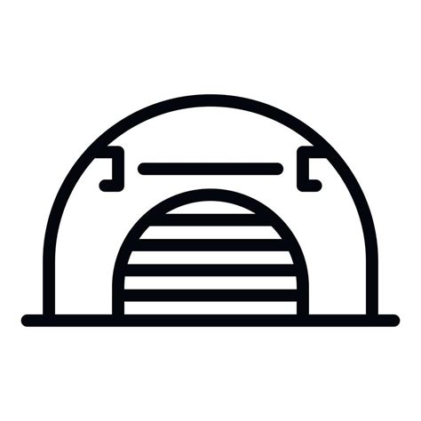 Airport hangar icon, outline style 15368365 Vector Art at Vecteezy