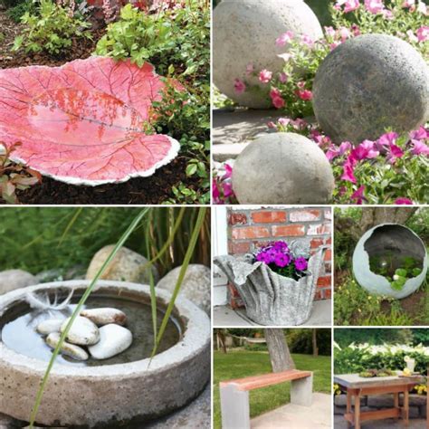 15 Near Genius DIY Concrete Ornaments That Add Beauty To Your Garden ...