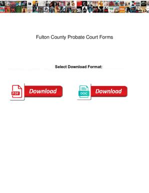 Fillable Online Fulton County Probate Court Forms. Fulton County Probate Court Forms african Fax ...