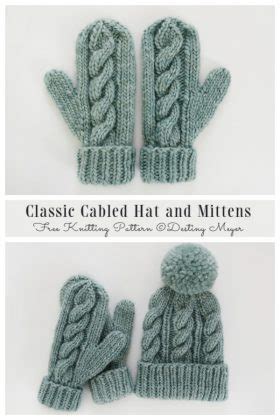 Winter Cable Mittens Free Knitting Patterns - Knitting Pattern