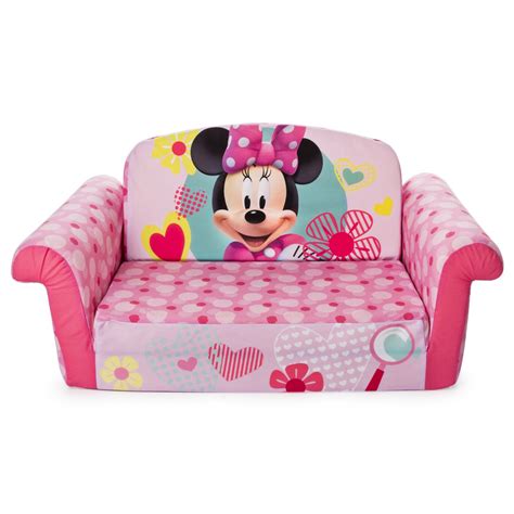 Marshmallow Furniture, Children's 2 in 1 Flip Open Foam Sofa, Minnie ...