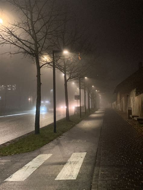 Foggy street in 2022 | Foggy, Street, Sidewalk