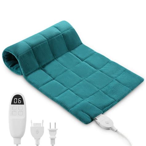 MaxKare 12"×24" Weighted Heating Pad for Back Pain & Cramps Relief, 6 Heat Levels and 2H Auto ...