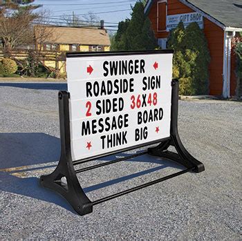 Road Side Sign with Changeable Letter Message Board