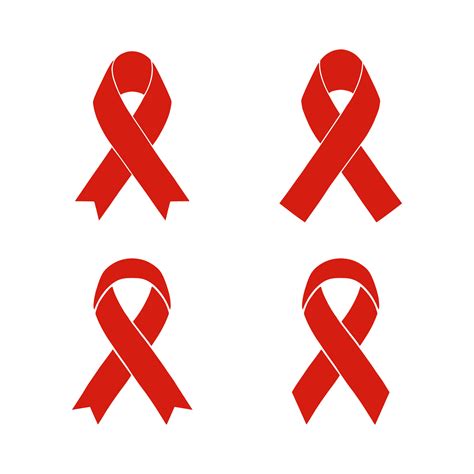 Red ribbon. Vector aids red ribbon icon, vector illustration 36593654 Vector Art at Vecteezy