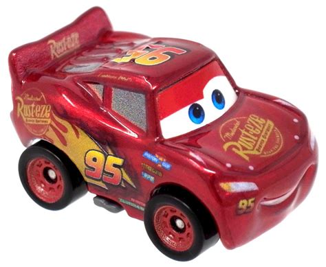 Disney Cars Die Cast Mini Racers Lightning McQueen Car Metallic Version ...