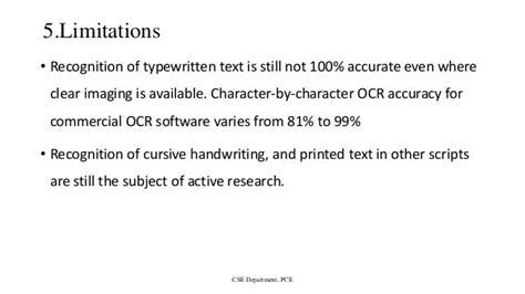 OCR Algorithm Accuracy Enhancement