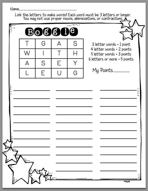 Boggle Word Games | Activity Shelter