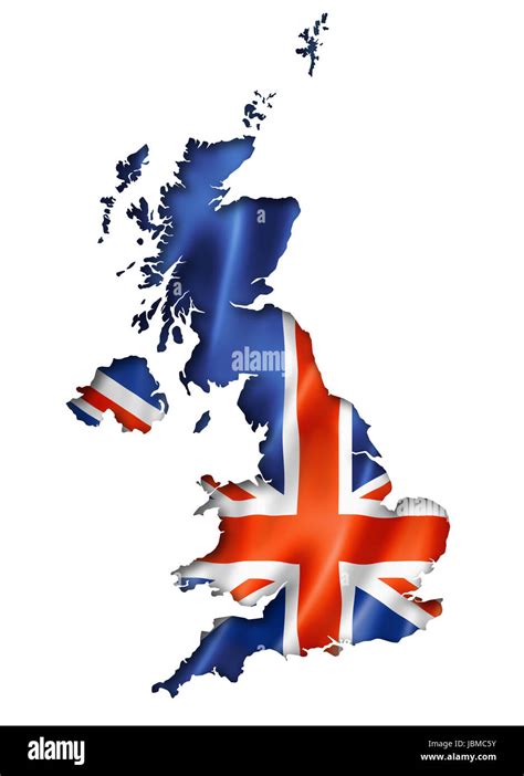 Map And National Flag Of United Kingdom Picture Gallery