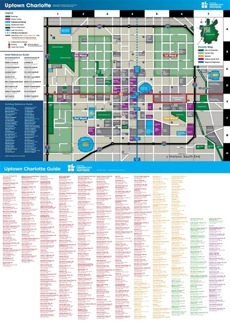 Charlotte uptown map - Ontheworldmap.com