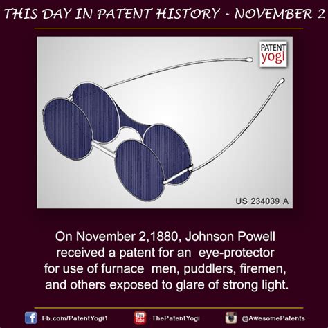 This Day in Patent History - On November 2,1880, Johnson Powell ...