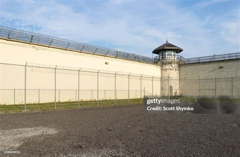 The Exercise Yard Of A Decommissioned Prison High-Res Stock Photo ...