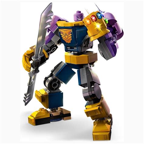 LEGO Marvel 76242 Thanos Mech Armour Avengers Figure Set | Smyths Toys UK