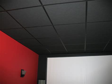 Soundproof Suspended Ceiling Tiles | Black ceiling tiles, Dropped ...