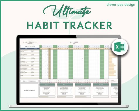 Habit Tracker Excel Template