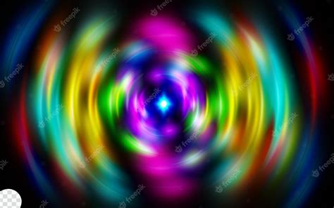 Premium PSD | Colorful circle glow background