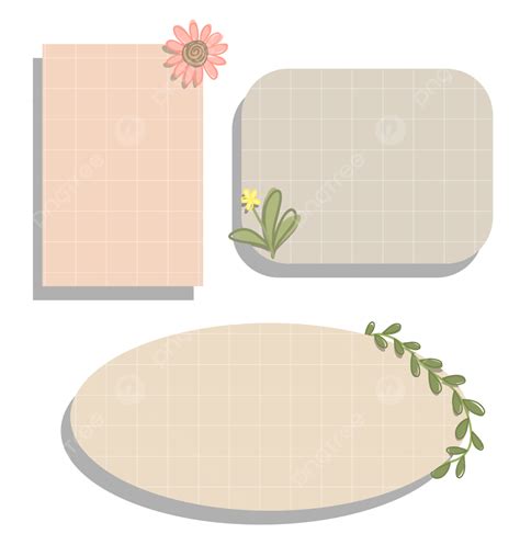 Aesthetic Sticky Note PNG Transparent, Cute Simple And Aesthetic Grid Sticky Notes Pack, Sticky ...