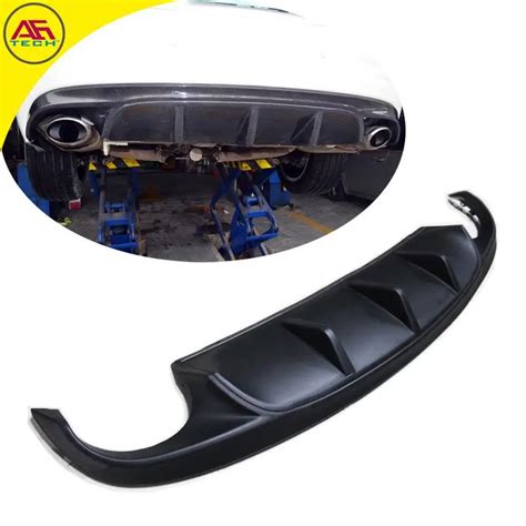 Primer XF rear bumper chin back bottom cover sline rear diffuser lip for Jaguar XF 2012 2015-in ...