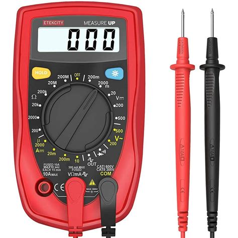 Etekcity Digital Multimeter, Amp Volt Ohm Voltage Tester Meter with ...