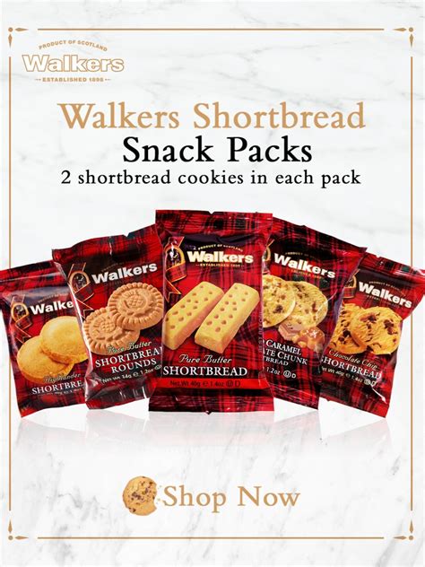 Walkers Shortbread bakes an assortment of pure shortbread, based on the same simple & buttery ...