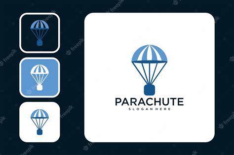 Premium Vector | Parachute modern logo design