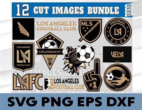 Los Angeles Football Club logo, bundle logo, svg, png, eps, - Inspire Uplift