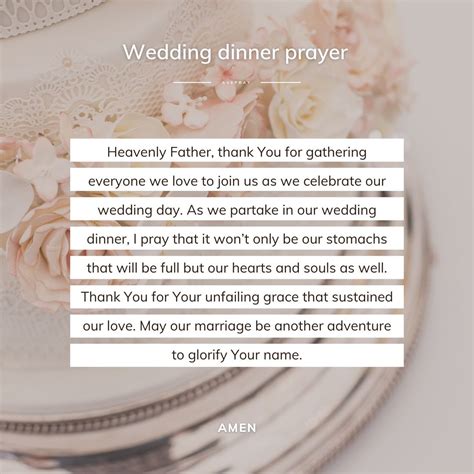 Wedding dinner prayer – AvePray