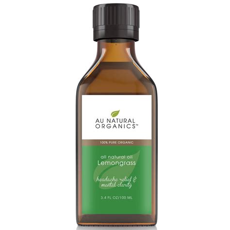 Lemongrass Oil - 3.4oz (100ml) - AU Natural Organics