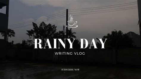 Rainy day writing vlog in March - YouTube