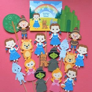 Wizard of Oz Cupcake Toppers, Wizard of Oz Theme, Wizard of Oz Cake ...