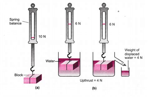 State and explain the experiment for verification of Archimedes’ principle. Name the devices ...