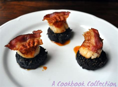 Scallops with Black Pudding and Pancetta - A Cookbook Collection | Black pudding, Tapas recipes ...