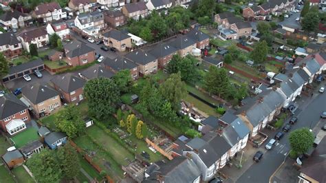 Luton City Centre and Local Buildings, High Angle Drone's View of Luton ...