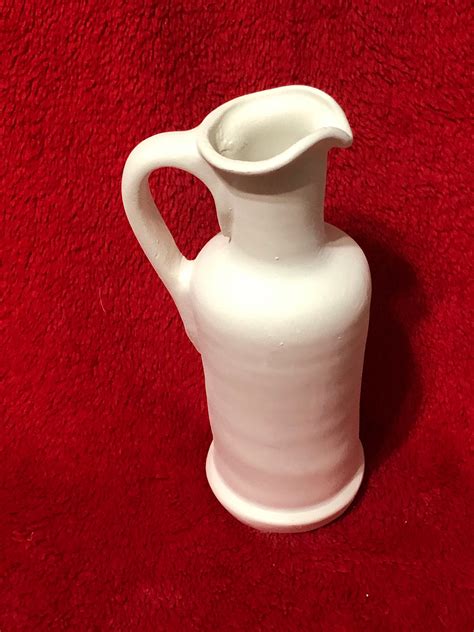 Very Rare Small Milk Glass Glazed Ceramic Jug by jmdceramicsart