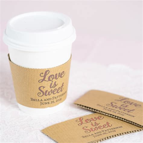 Personalized Sleeves, Coffee Sleeves, Personalized Cup Sleeves