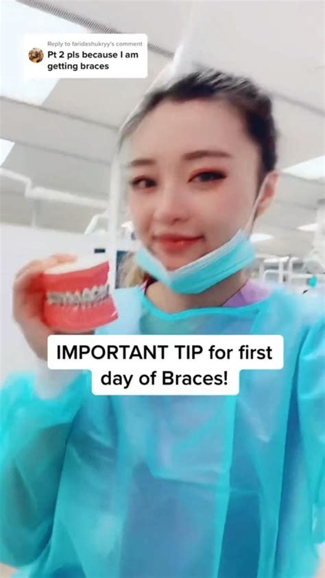 Tip for your first day of braces! #braces #bracestips #orthodontist # ...