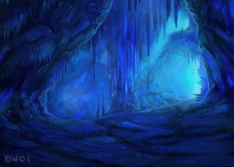 Ice Cave by Tatchit on deviantART | Fantasy art landscapes, Fantasy ...