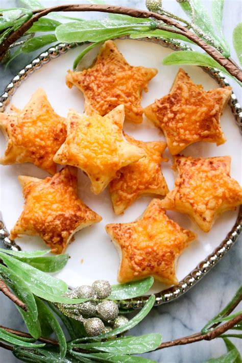 Puff Pastry Cheese Stars - Krazy Kitchen Mom