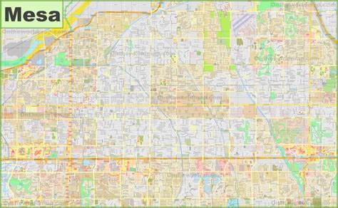 Large detailed map of Mesa - Ontheworldmap.com