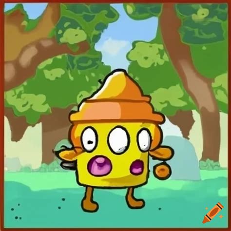 Illustration of a pvz sun-shroom character on Craiyon