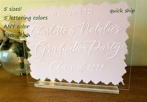 Graduation Sign or Any Event Custom Made Hand Lettered and - Etsy