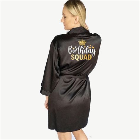 Birthday Squad Satin Robe – Pretty Creations