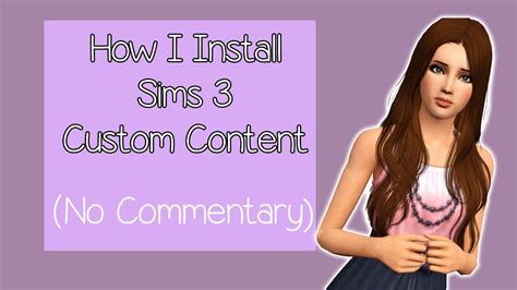 The Sims 3: How to Install Custom Content - WinRAR - YouTube