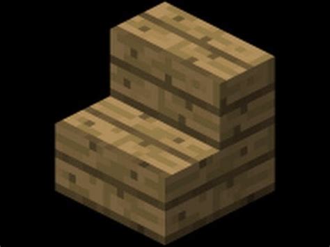 How To Make Oak Wooden Stairs - Minecraft - YouTube