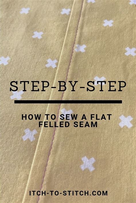 Tutorial: Flat Felled Seam | Flat felled seam, Sewing tutorials, Sewing ...